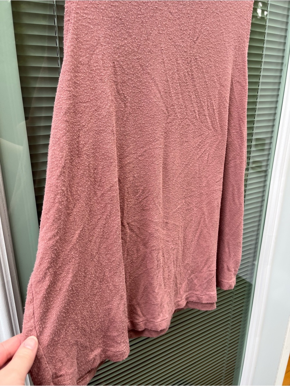 (2/$15) Athleta Well Rested Rib Sleep Tank Mauve / Blush Pink - Picture 5 of 8